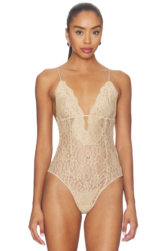 view 2 of 5 Terry Bodysuit in Champagne