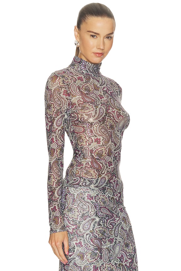 view 2 of 4 Lorden Top in Purple Multi