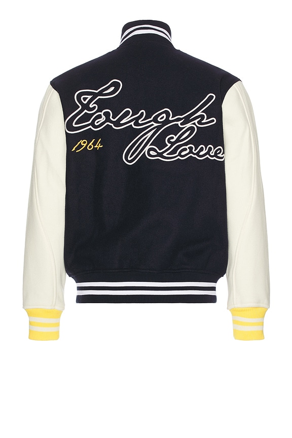 view 2 of 4 Crystal Varsity Jacket in Navy
