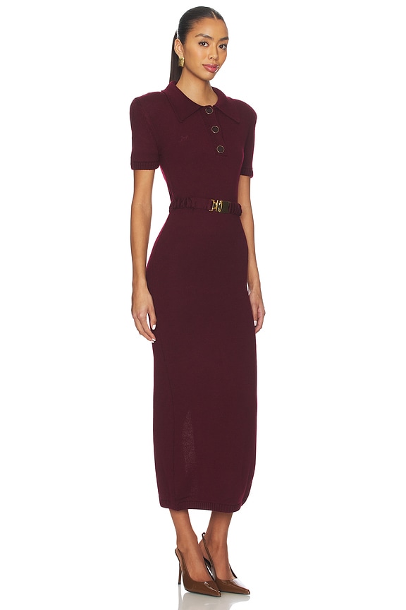 view 2 of 5 Polo Dress in Bordeaux