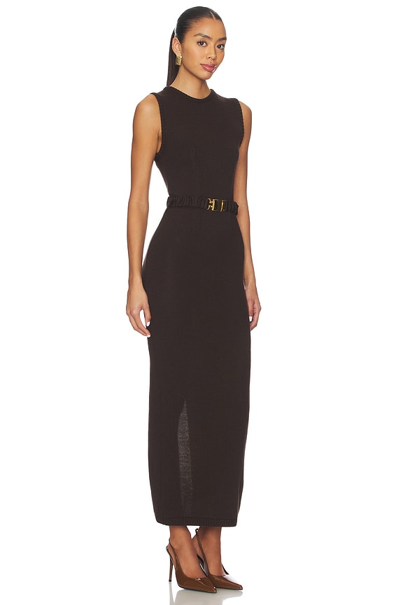 view 2 of 3 x REVOLVE Boatneck Midi Dress in Brown