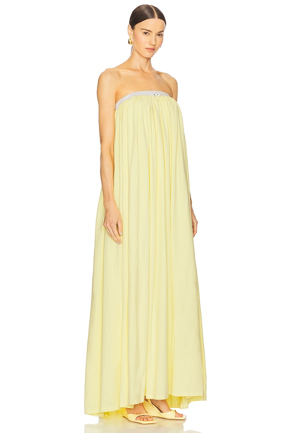 view 2 of 4 Strapless Maxi Dress in Yellow