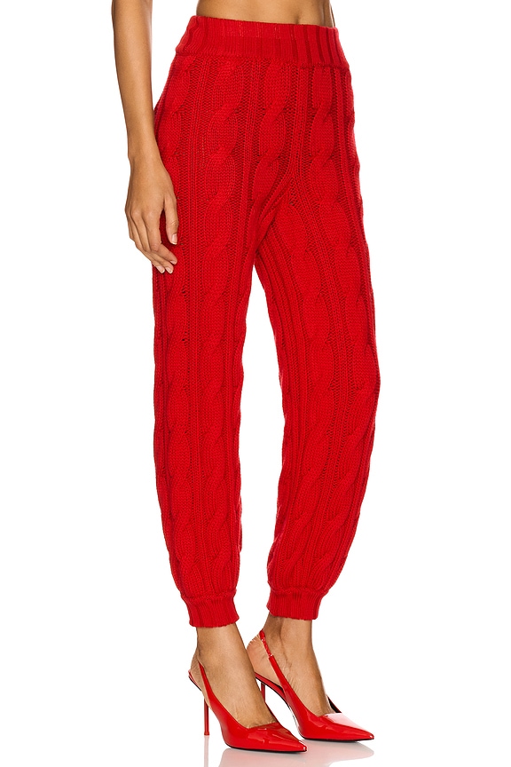view 2 of 6 Jogging Knit Pant in Red