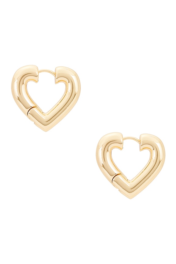 view 2 of 2 The Heart Chubbies Earrings in Gold