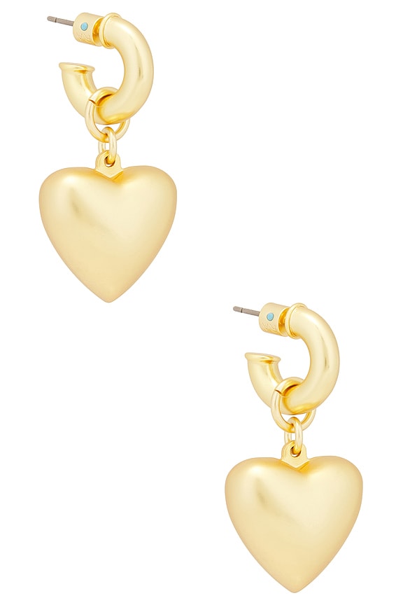 view 1 of 3 The Puffy Heart Earrings in Gold