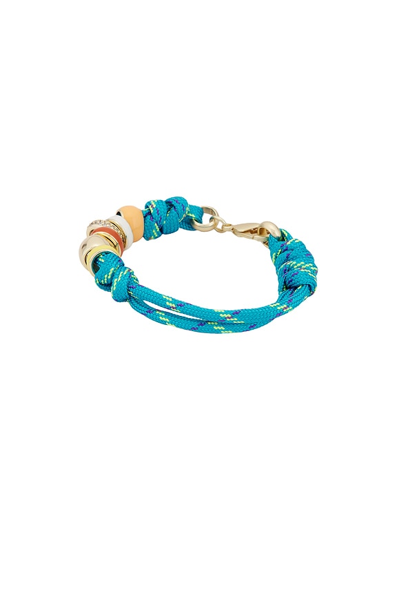 view 1 of 3 Happy Cord Bracelet in Turquoise