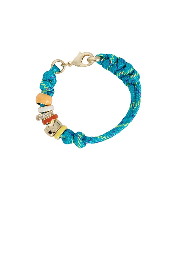 view 2 of 3 Happy Cord Bracelet in Turquoise