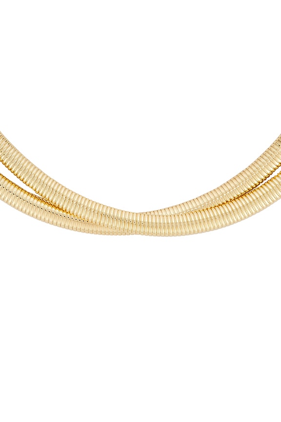 view 2 of 3 DOUBLE COBRA 목걸이 in Gold