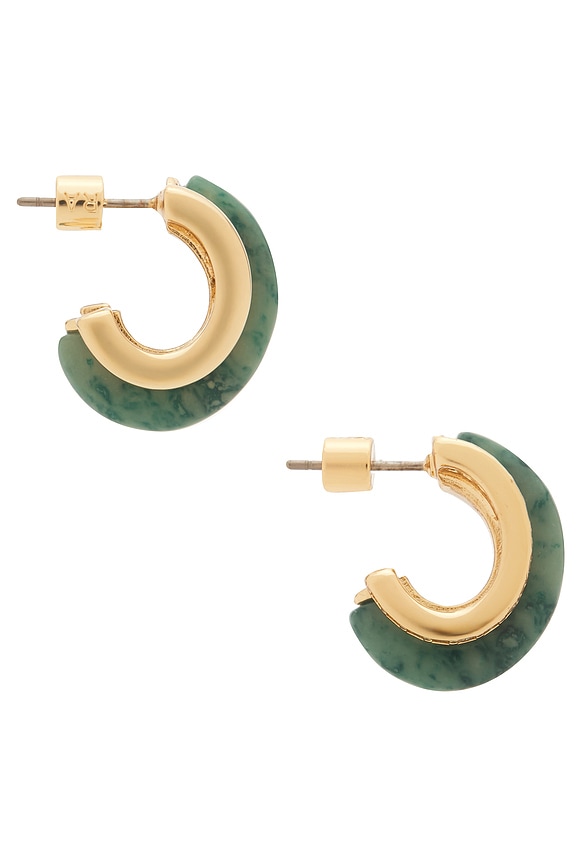 view 2 of 3 BOUCLES D'OREILLES in Moss Agate