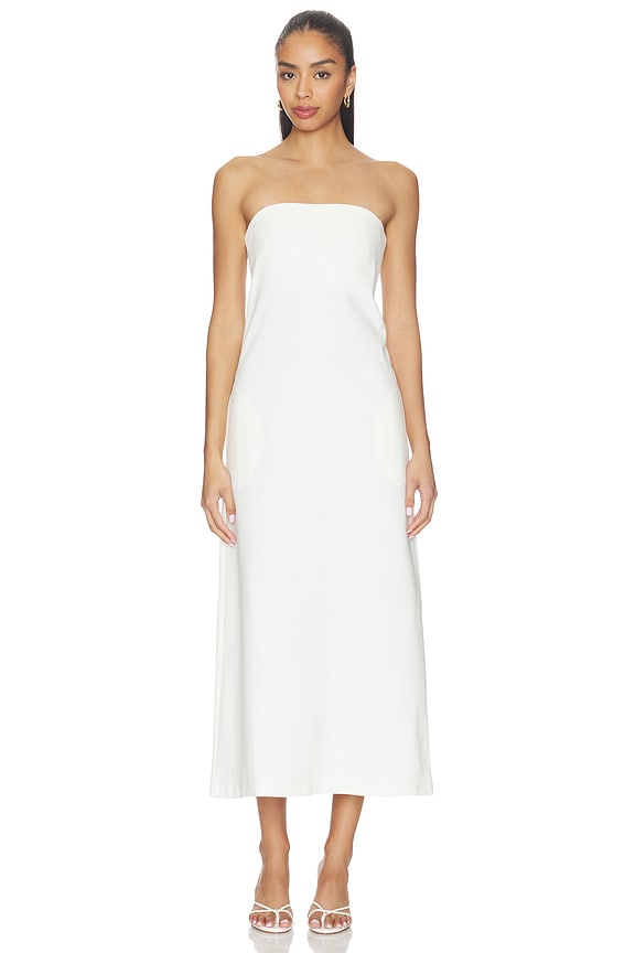 view 1 of 3 Ponte Knit Perfect Dress in Off-white