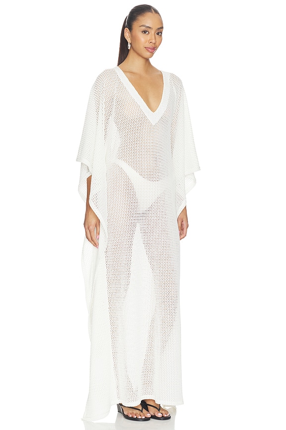 view 2 of 3 Fishnet Caftan in Ivory