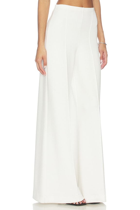 view 2 of 6 Scuba Wide Leg Pant in Off-white