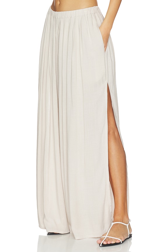 view 1 of 6 Linen Flowy Pant in Sand