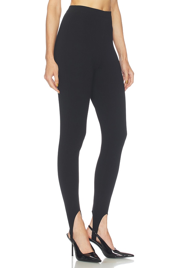 view 2 of 6 PANTALON À PASSE-PIED in Black