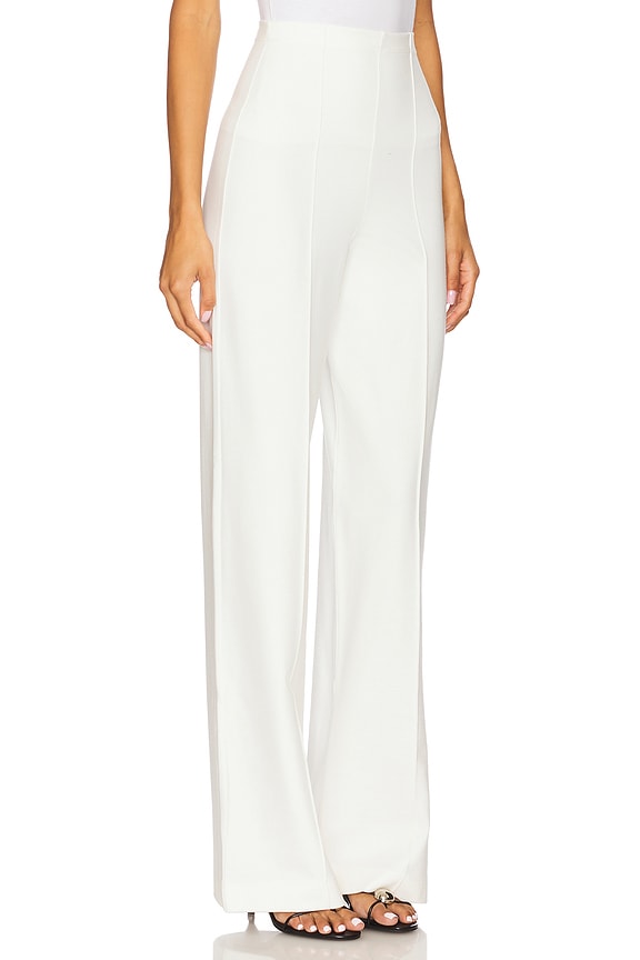 view 2 of 6 ПРЯМЫЕ БРЮКИ ИЗ ТРИКОТАЖА PONTE in Off-white