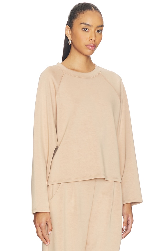 view 2 of 4 Oversized Raglan Top in Tan
