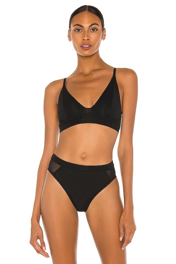 view 1 of 4 High Cut Bralette in Black