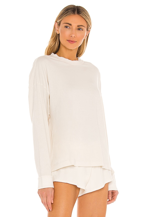 view 2 of 4 Relaxed LS Pullover in Bone