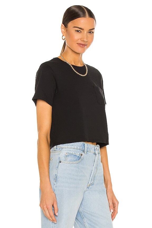 view 2 of 4 Boxy Crop Tee in Black