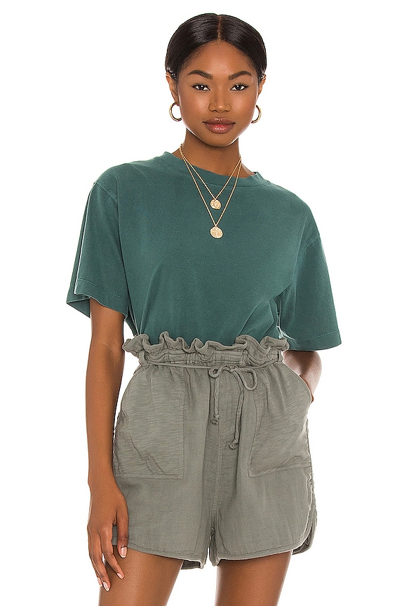 Richer Poorer Relaxed Crop Tee in Green Garden | REVOLVE