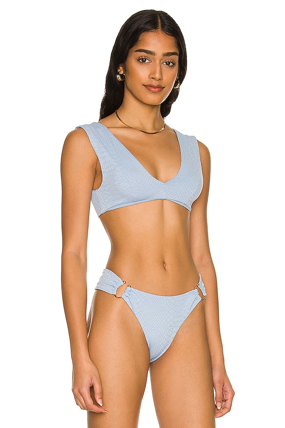 view 2 of 5 TOP BIKINI ABIGAIL in Seine Blue Snake