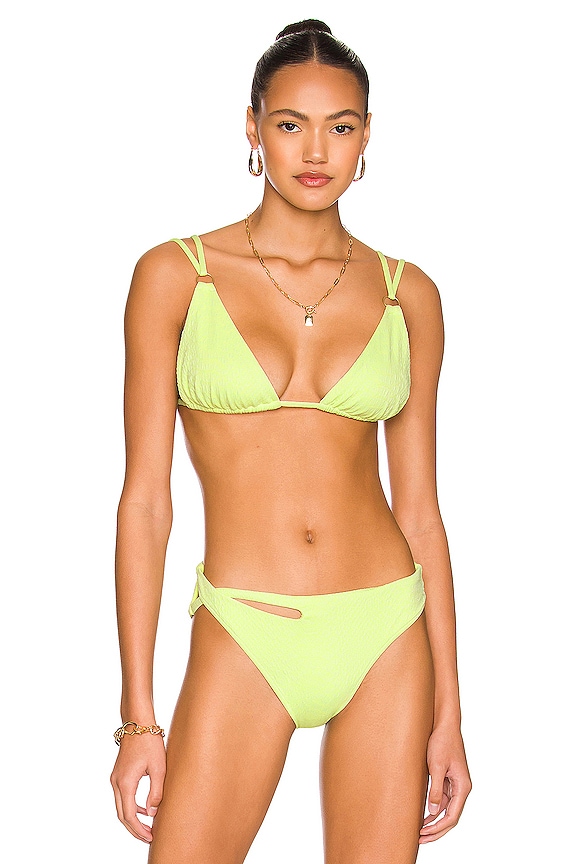 view 1 of 4 TOP BIKINI NIKKI in Key Lime Snake