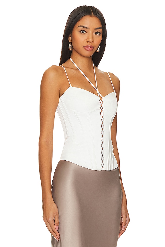 view 2 of 4 Bustier Top in White