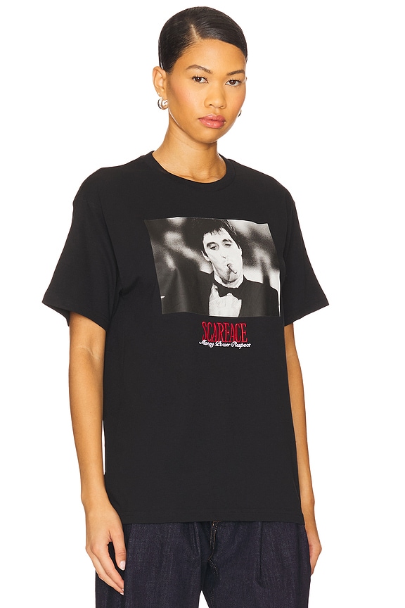 view 2 of 5 Scarface Embroidered Tee in Black