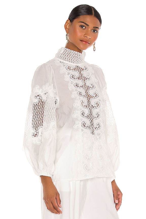 view 2 of 5 Lace Blouse in Off White