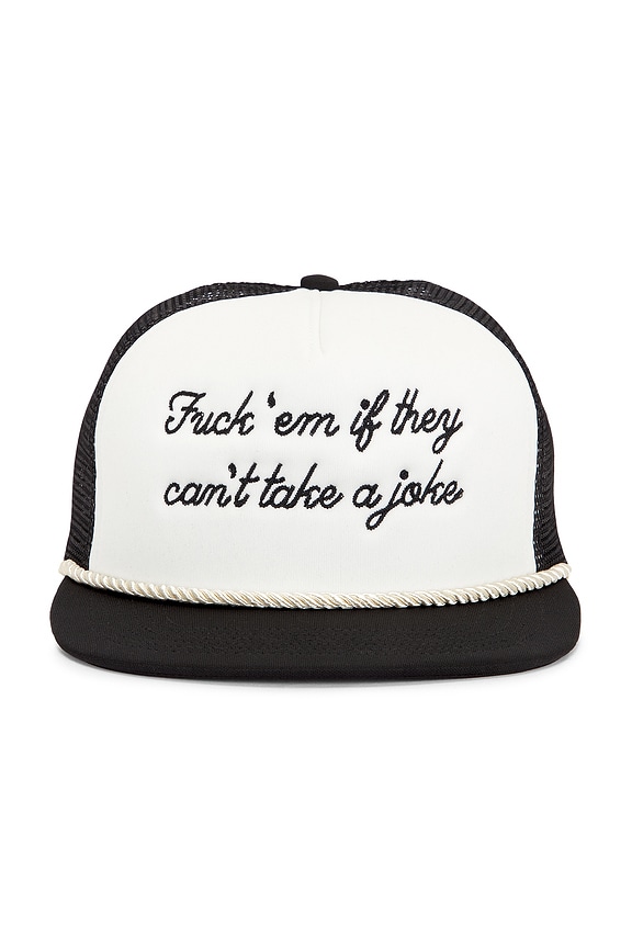 view 1 of 3 Joker Trucker Hat in Black & Creme