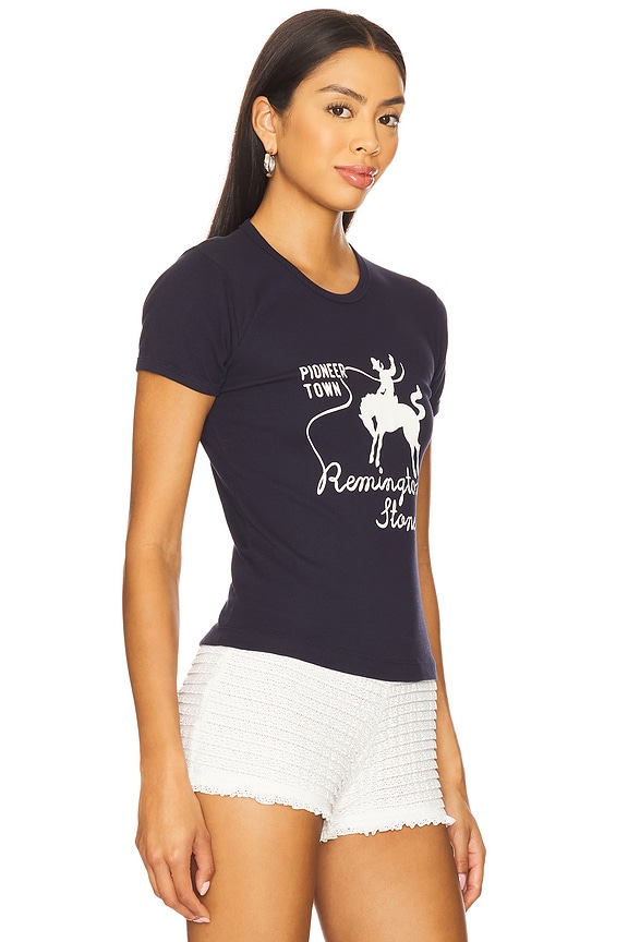 view 2 of 4 Pioneer Town Baby Tee in Navy