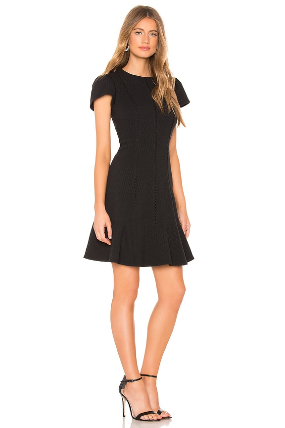 view 2 of 3 Stretch Texture Mini Dress in Black