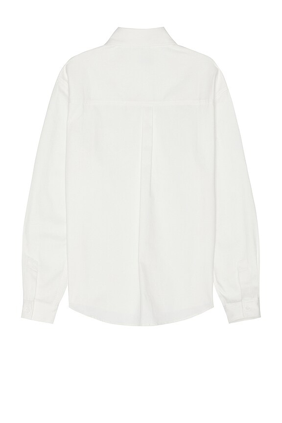 view 2 of 5 Button Front Kisses Shirt in White