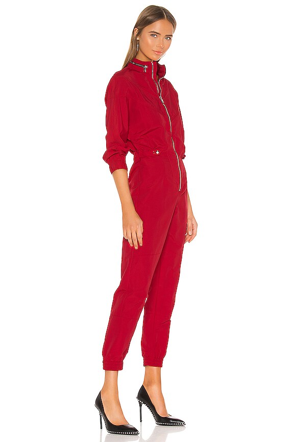 view 2 of 3 Halima Jumpsuit in Track Red