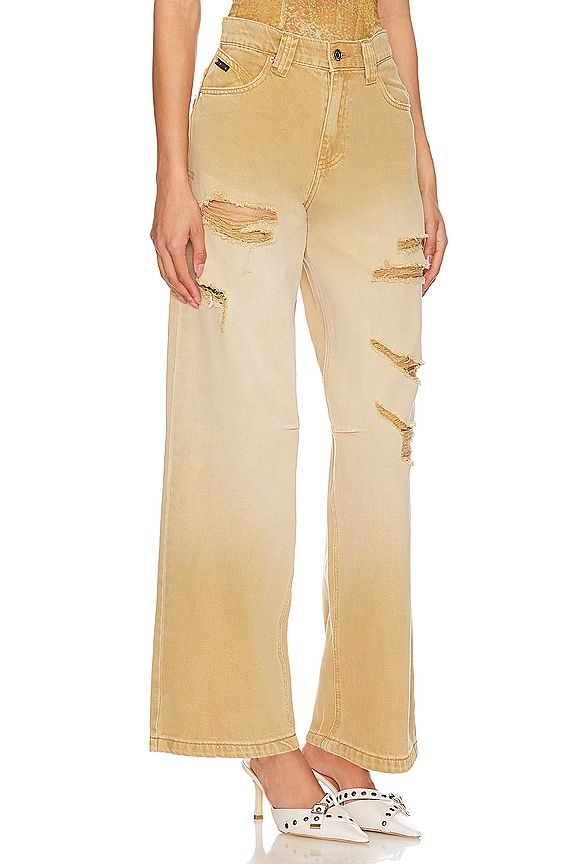 view 2 of 4 Wide Leg in Distressed Savanna