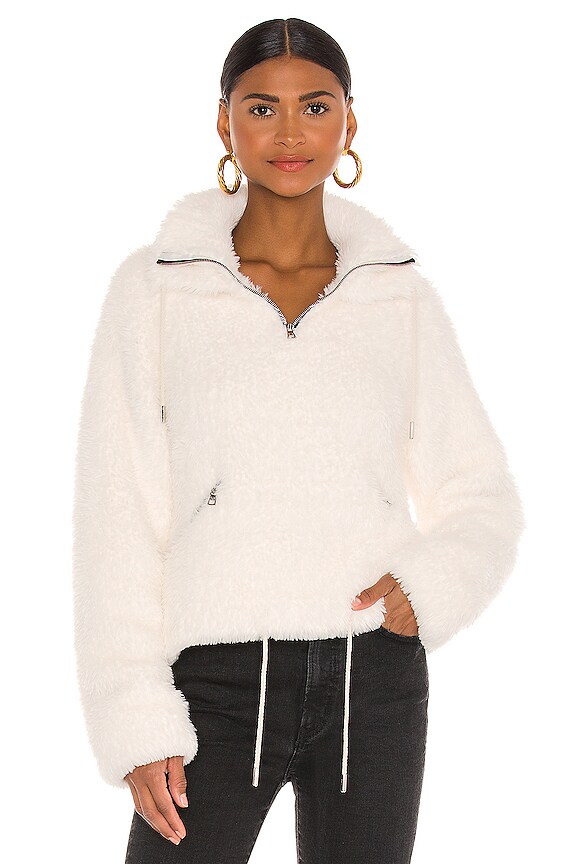view 1 of 4 Evan Faux Fur Pullover in White