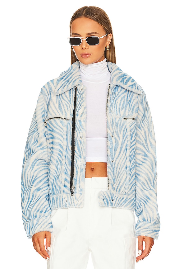 view 1 of 5 Ivana Jacket in Blue Zebra