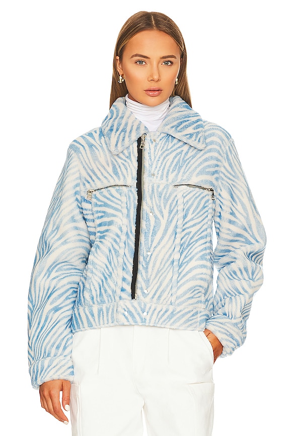 view 2 of 5 Ivana Jacket in Blue Zebra