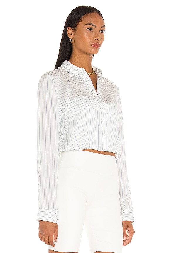 view 2 of 4 Ludovica Top in White Striped