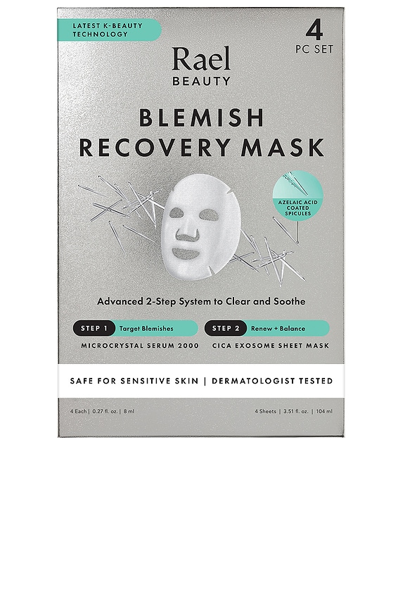 view 2 of 4 MICROCRYSTAL BLEMISH RECOVERY MASK 4 COUNT 시트 마스크 in 