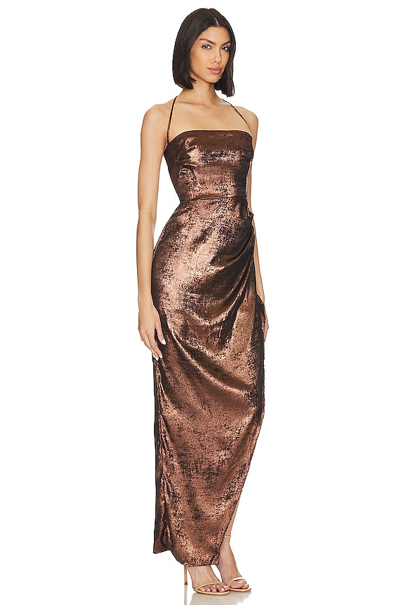 view 2 of 3 Phoenix Maxi Dress in Bronze