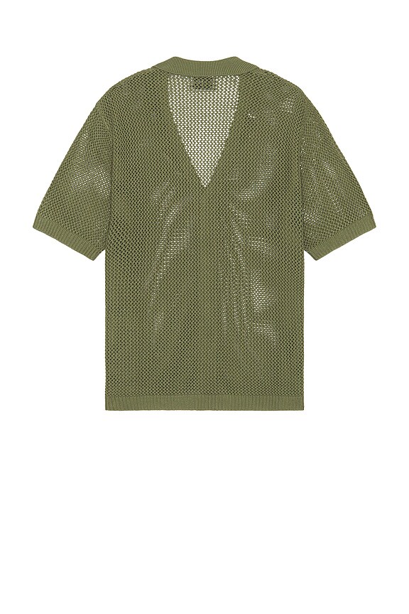 view 2 of 3 Casper Knit Shirt in Military Green