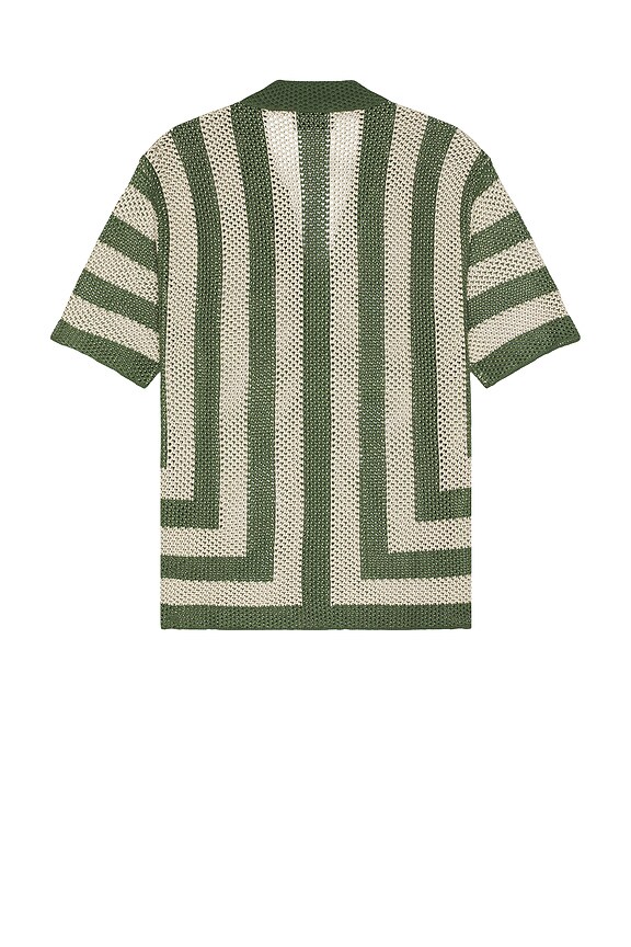 view 2 of 3 Theo Knit Shirt in Khaki & Sand