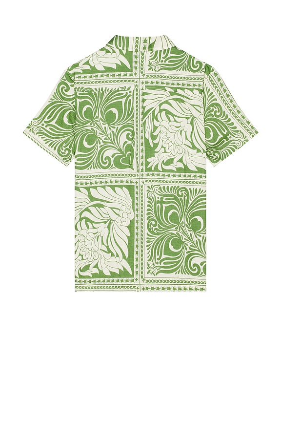 view 2 of 3 Havanna Shirt in Green & White