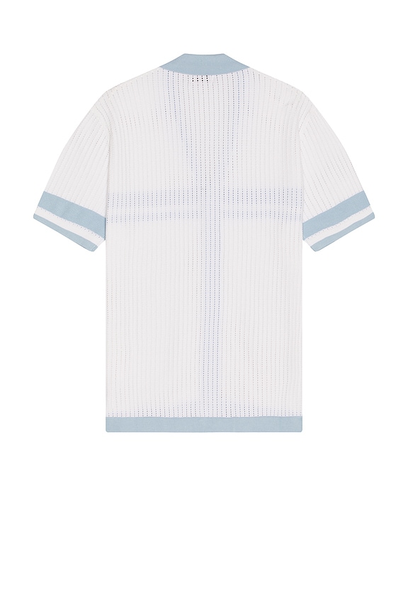 view 2 of 4 Owen Shirt in White & Blue
