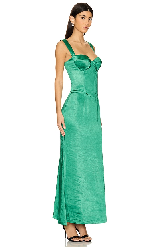 view 2 of 3 Oura Maxi Dress in Emerald