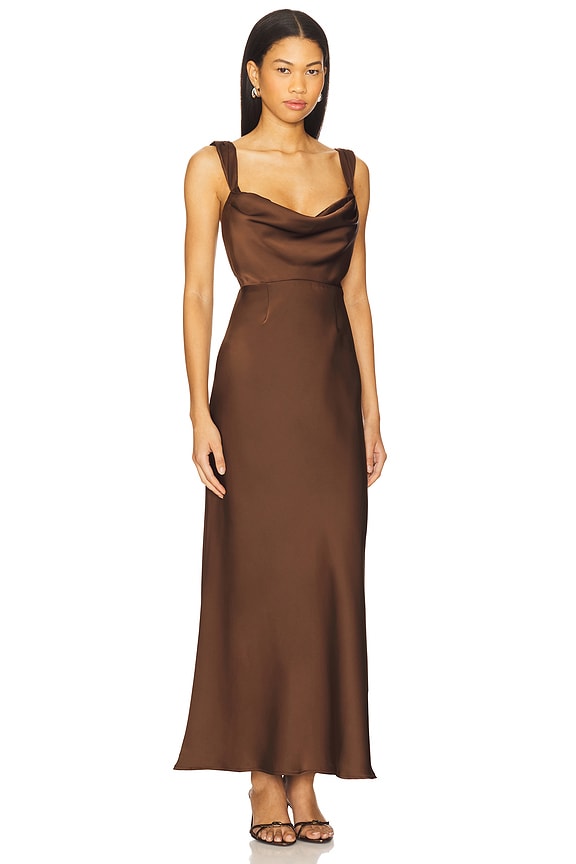 view 2 of 3 Margot Maxi Dress in Chocolate