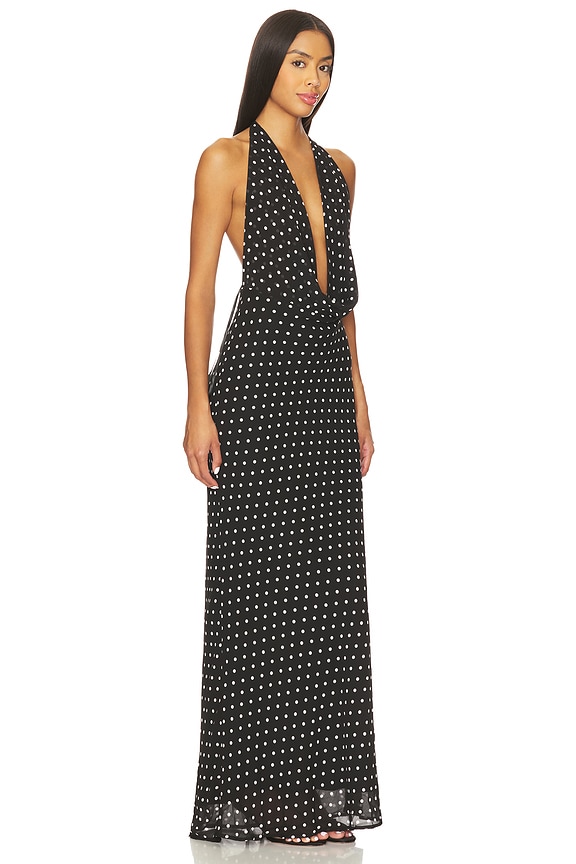 view 2 of 3 Lexie Maxi Dress in Black Polka