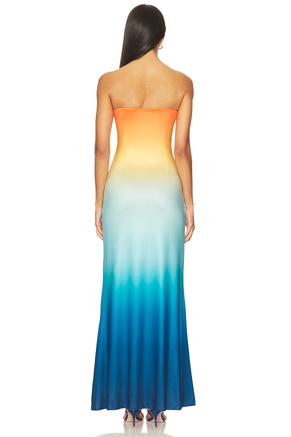 blue and yellow ombre dress Runaway The Label Kleo Maxi in Orange 94 cm / 37.0 EC6032445 Some fashion is a Size:2XL(16)