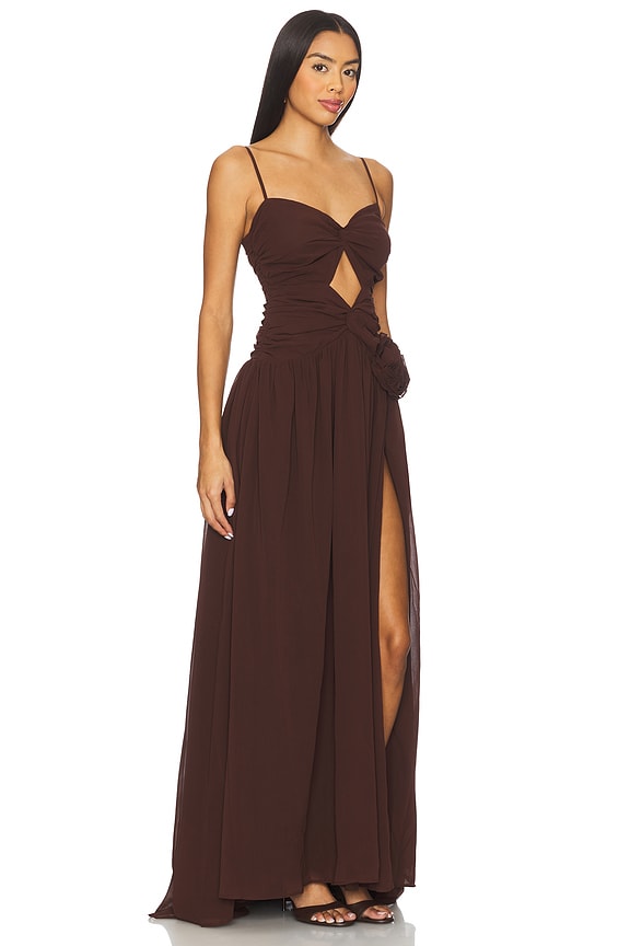 view 2 of 3 Danika Maxi Dress in Chocolate